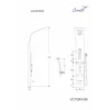 Панель VICTORIA BK  душевая из нержавеющей стали с форсунками Ceruttispa CT9981, цвет черный