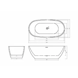 Ванна d'ISEO акриловая отдельностоящая Ceruttispa  (1700x750x560)