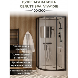 Кабина VIVA101B душевая Ceruttispa (100x100x215)