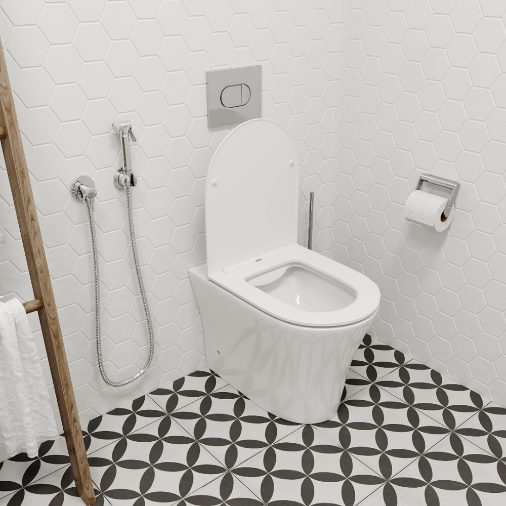 Унитаз ADIGE F приставной безободковый Ceruttispa CT8907 (500x365x405)