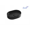 Раковина CR0055B MMB2 накладная, мрамор матовый черный, овальная 500х350х120 Ceruttispa