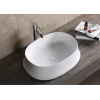 Раковина CR0060 накладная, белая, овальная, глубокая 580х430х160 Ceruttispa
