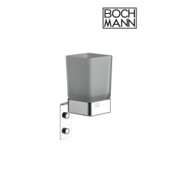 Держатель со стаканом для зубных щеток BOCH MANN, CR-D01-06 из нержавеющей стали цвет хром