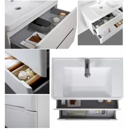 Комплект Тумба River80 подвесная с раковиной 800х480х550 PARLY Spa