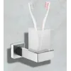 Держатель CR-F25-H06 из нержавеющей стали со стаканом для зубных щеток BOCH MANN, цвет нержавеющая сталь