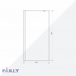 Душевое ограждение PARLY T80 (80х190)