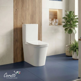 Унитаз напольный Ceruttispa АРНО (ARNO) CT7838 безободковый (620х345х800)
