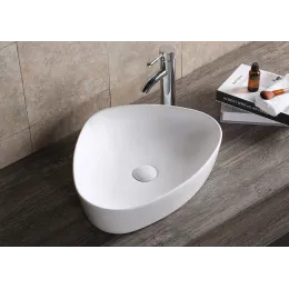 Раковина CR0089 накладная, белая, треугольная 510х410х120 Ceruttispa