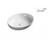 Раковина CR0019 накладная, белая, овальная 515х395х135 Ceruttispa