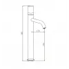Смеситель STELLA Stone XL для раковины  с ручкой из НАТУРАЛЬНОГО КАМНЯ BOCH MANN BM9970