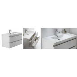 УЦЕНКА Комплект тумба подвесная с раковиной PARLY Spa ГУЧЧИ (Gucci) 60 (600х420х550)