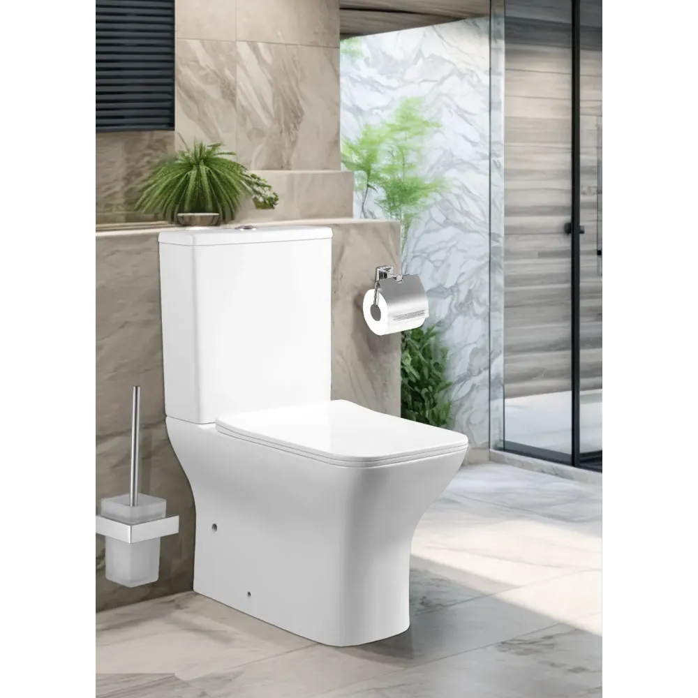 Унитаз ELLEROS напольный безободковый Ceruttispa CT10093 (620х360х800)