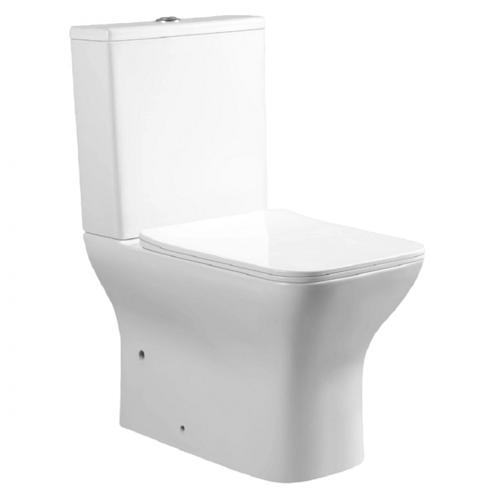 Унитаз ELLEROS напольный безободковый Ceruttispa CT10093 (620х360х800)