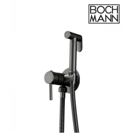 Душ BRAIES GR CK-P07GR гигиенический со смесителем из латуни BOCH MANN, с шлангом 120 см, цвет СЕРЫЙ