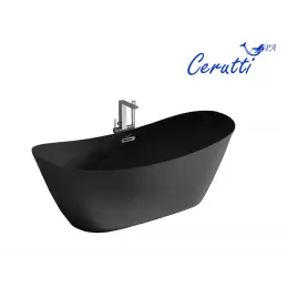 Ванна NEMI170MB акриловая отдельностоящая черная матовая Ceruttispa (1700x740x730)