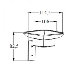Мыльница CR-D01-04 стеклянная с держателем из нержавеющей стали BOCH MANN, цвет хром