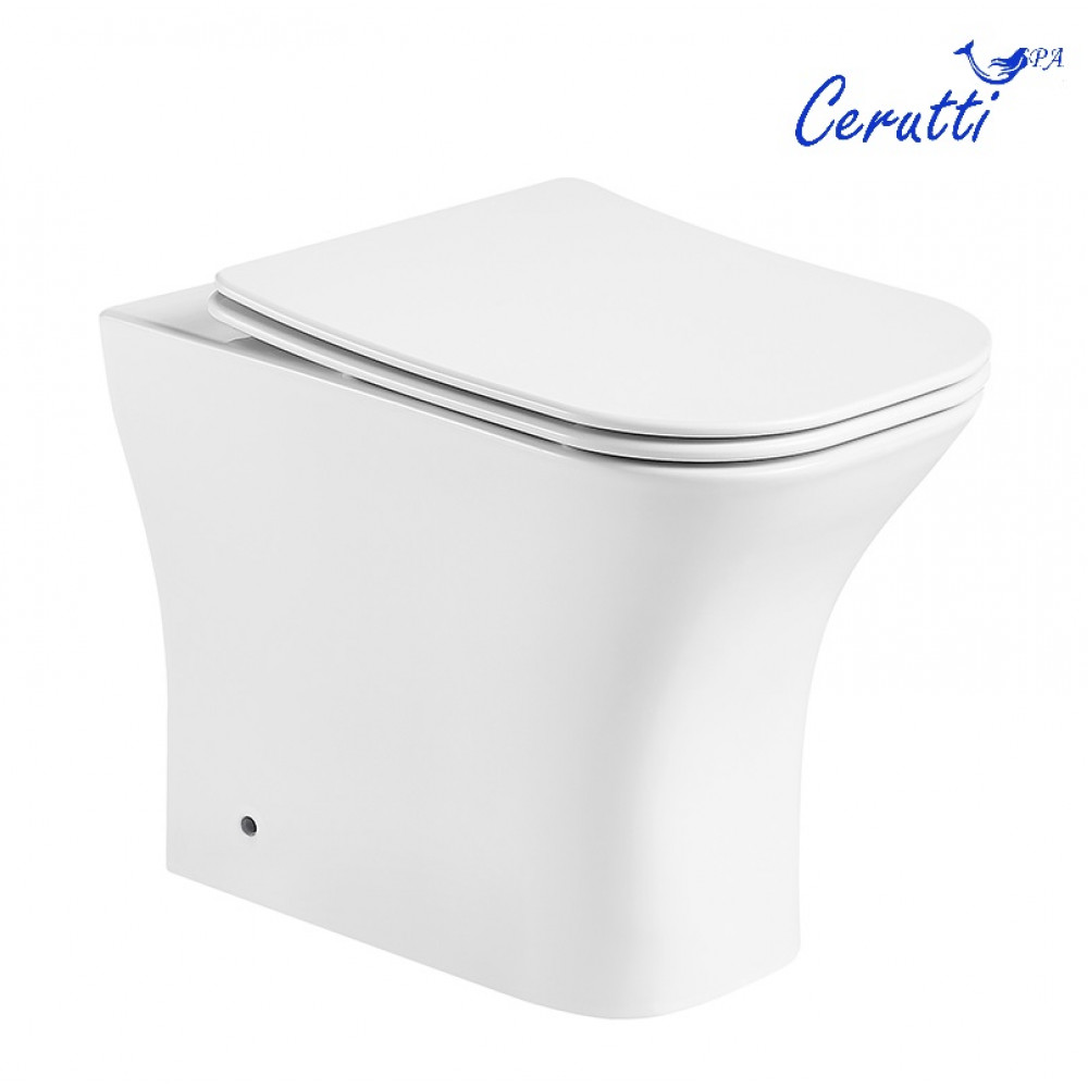 Унитаз VETTORE F приставной безободковый Ceruttispa  CT7841 (520х340х400)