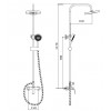 Стойка JUNIOR Black душевая BOCH MANN BM8576