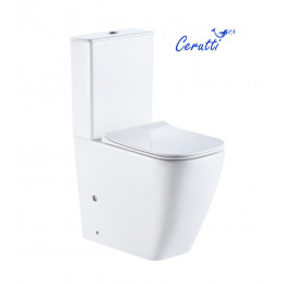 Унитаз CHIKA напольный безободковый высокий Ceruttispa CT8708 (620х385х920)