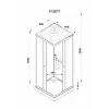 Кабина FQ811 душевая PARLY (80х80х210)
