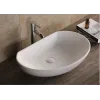 Раковина CR7074 накладная, белая, асимметричная 610х410х160 Ceruttispa