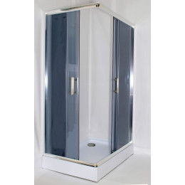 Уголок ZQ121G душевой PARLY с поддоном (120х80х195)