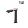 Смеситель COMO BG XL для раковины BOCH MANN BM9632 высокий, ЧЕРНЫЙ матовый, ручка цвет ЗОЛОТО