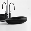 Смеситель TROPFEN B XL для раковины, BOCH MANN BM9634  высокий ЧЕРНЫЙ матовый
