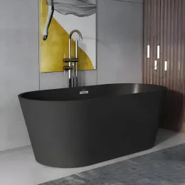 Ванна RESIA MB акриловая (1680x730x580) отдельностоящая черная матовая Ceruttispa