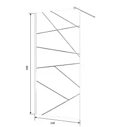 Ограждение PICK T120 душевое Ceruttispa без поддона (120x190)