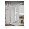 Панель TWIN W душевая из нержавеющей стали с форсунками Ceruttispa CT9985, цвет белый
