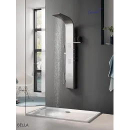 Душевая панель Ceruttispa БЕЛЛА (BELLA) CT11128 из нержавеющей стали, цвет хром