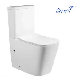 Унитаз MAIELLA напольный безободковый Ceruttispa CT10314(640х360х830) сиденье дюропласт с микролифтом Ceruttispa