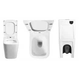 Унитаз MAIELLA напольный безободковый Ceruttispa CT10314(640х360х830) сиденье дюропласт с микролифтом Ceruttispa