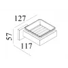 Мыльница CR-F25-H04MB стеклянная с держателем из нержавеющей стали BOCH MANN, цвет черный