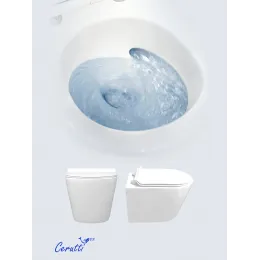 Унитаз LUIGI Aria Tornado подвесной безободковый со смывом торнадо Ceruttispa CT11101 (490x370x370)