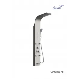 Душевая панель Ceruttispa ВИКТОРИЯ (VICTORIA) BR CT9980 из нержавеющей стали, цвет матовая нержавеющая сталь