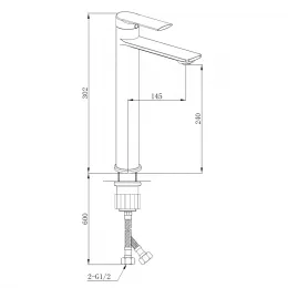 Смеситель MIMI XL для раковин, хром, высокий BOCH MANN BM8592