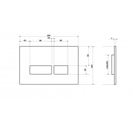 Кнопка CR02RG смыва для инсталляций Ceruttispa (розовое золото, глянцевая)