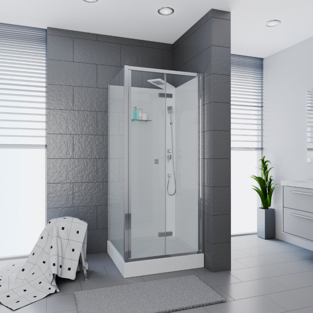 Кабина BELLA901T душевая без крыши Ceruttispa (90x90x215-225)