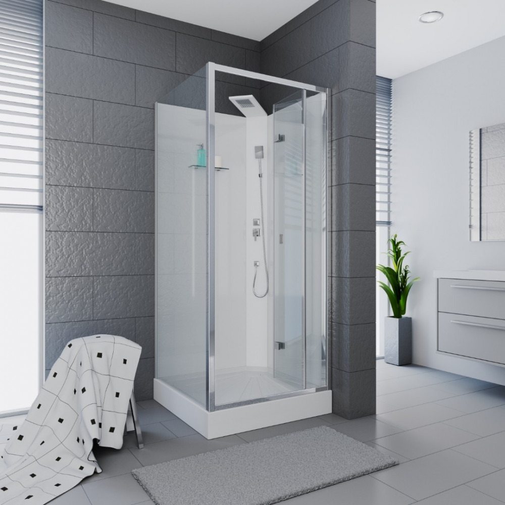 Кабина BELLA901T душевая без крыши Ceruttispa (90x90x215-225)