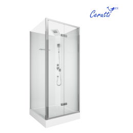 Кабина BELLA901T душевая без крыши Ceruttispa (90x90x215-225)