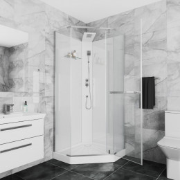 Кабина CHIKA901T душевая без крыши Ceruttispa (90x90x215-225)