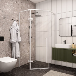 Ограждение C2AW душевое Ceruttispa без поддона (100x100x195)