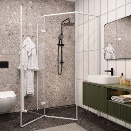 Ограждение C2AW душевое Ceruttispa без поддона (100x100x195)