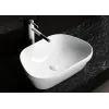 Раковина CR0023 накладная, белая, трапеция 570х400х150 Ceruttispa