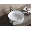 Раковина CR0066 накладная, белая, с завитком 440х460х150 Ceruttispa