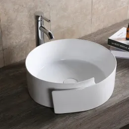 Раковина CR0066 накладная, белая, с завитком 440х460х150  Ceruttispa