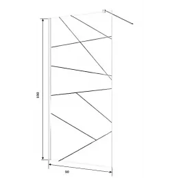 Ограждение PICK T90 душевое Ceruttispa без поддона (90x190)