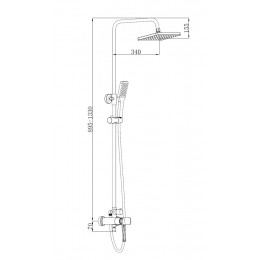 Душевая стойка MIMI B, BOCH MANN BM9969